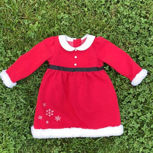 Gymboree Toddler Girl Santa Holiday Dress (18-24 Months)